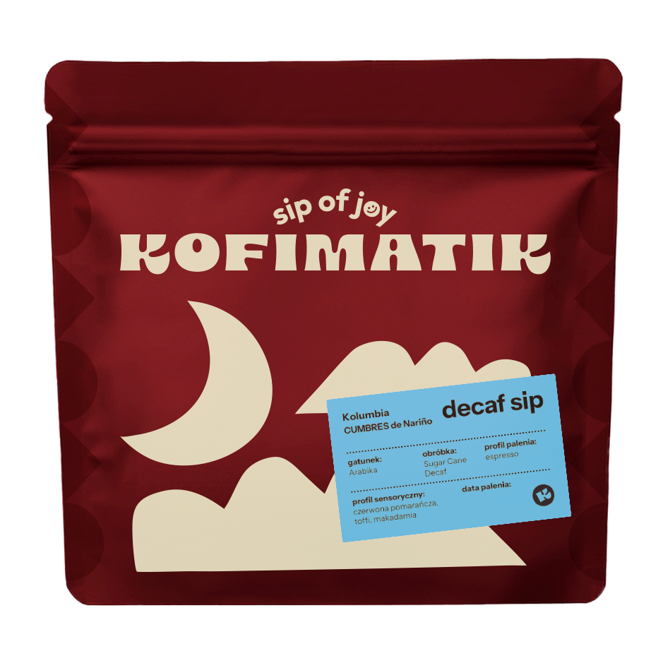 Kolumbia Cumbres de Nariño Decaf - bezkofeinowa kawa do espresso