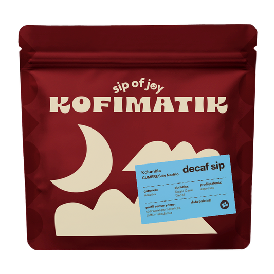 Kolumbia Cumbres de Nariño Decaf - bezkofeinowa kawa do espresso
