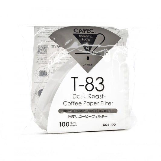 Cafec T-83 Dark cup 4 - filtry do stożkowych dripów (100 szt.)