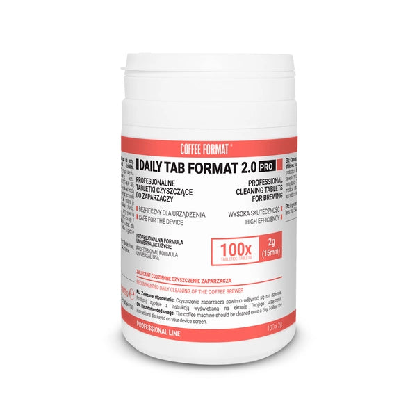 Coffee Format Daily Tab Format 2.0 PRO - tabletki do czyszczenia ekspresów (100 szt.)